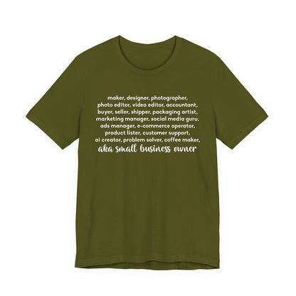 SMALL BIZ LIFE TEE FOR MAKERS