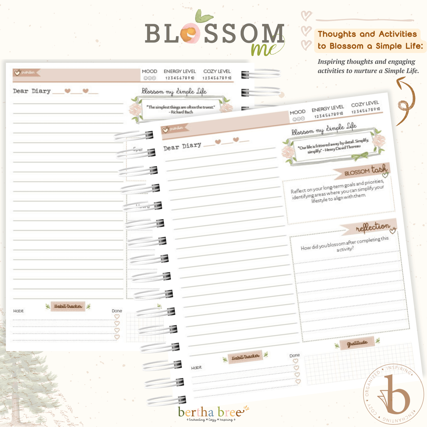 BLOSSOM ME DIARY ROSA BEBE