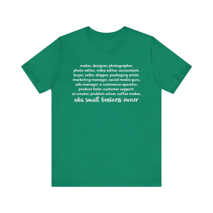 SMALL BIZ LIFE TEE FOR MAKERS