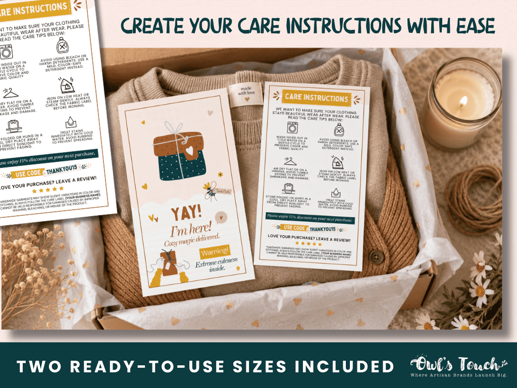 MERCATEAL CARE INSTRUCTIONS