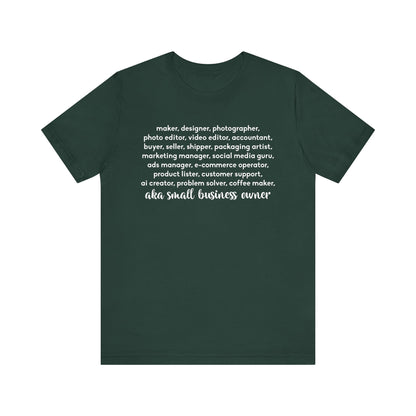 SMALL BIZ LIFE TEE FOR MAKERS