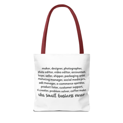 SMALL BIZ LIFE TOTE BAG - MAKER