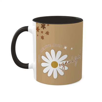 Brown Mug - Cozy . Creative . Bold . Organized