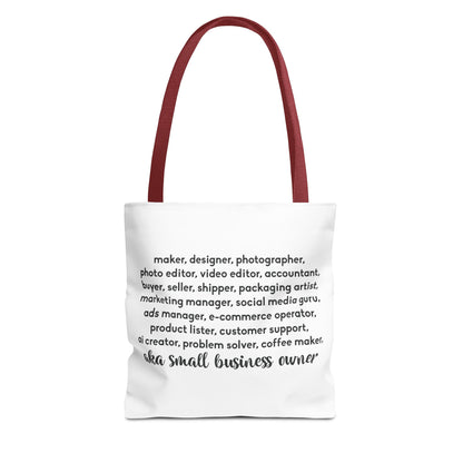 SMALL BIZ LIFE TOTE BAG - MAKER