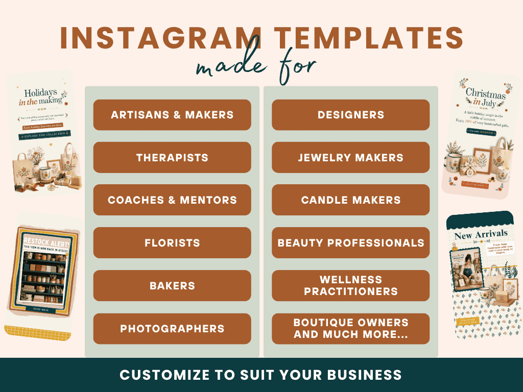 MERCATEAL INSTAGRAM TEMPLATE BUNDLE - EDITION 1