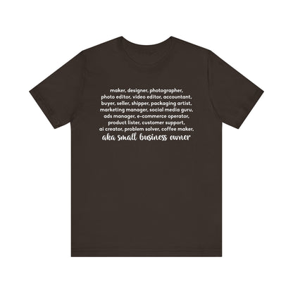 SMALL BIZ LIFE TEE FOR MAKERS