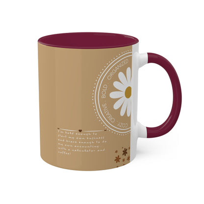Brown Mug - Cozy . Creative . Bold . Organized
