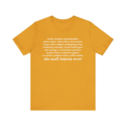 SMALL BIZ LIFE TEE FOR MAKERS