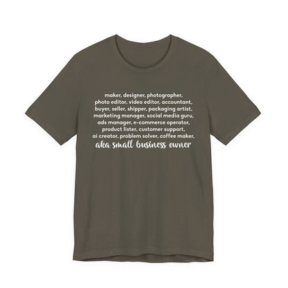 SMALL BIZ LIFE TEE FOR MAKERS