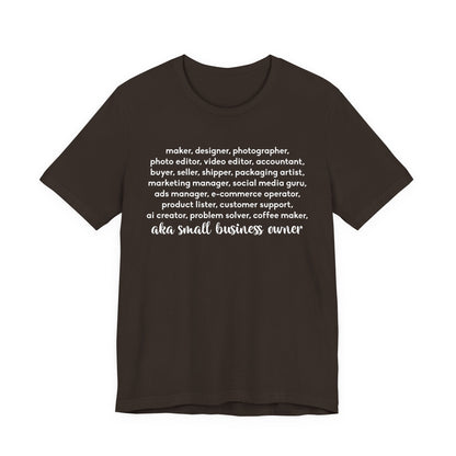 SMALL BIZ LIFE TEE FOR MAKERS