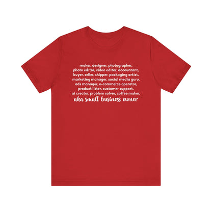 SMALL BIZ LIFE TEE FOR MAKERS