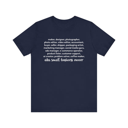 SMALL BIZ LIFE TEE FOR MAKERS