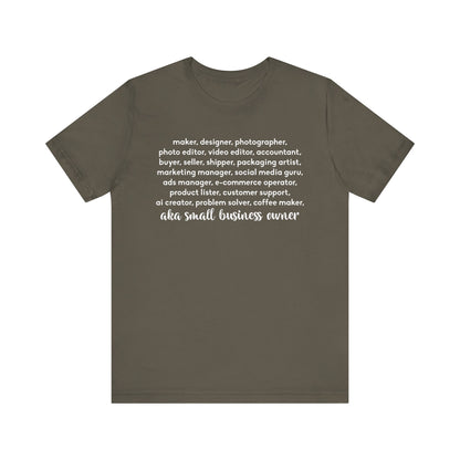SMALL BIZ LIFE TEE FOR MAKERS