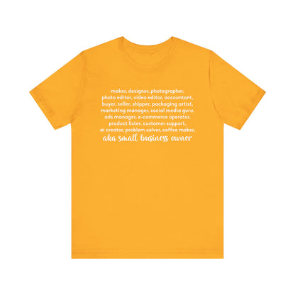SMALL BIZ LIFE TEE FOR MAKERS