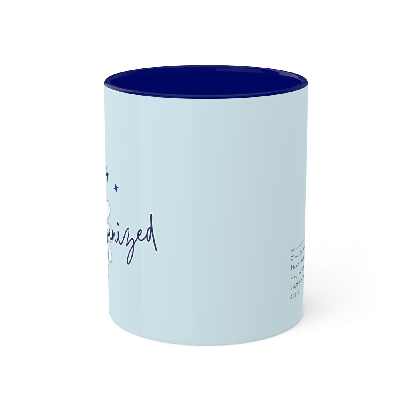 Blue Mug - Cozy . Creative . Bold . Organized