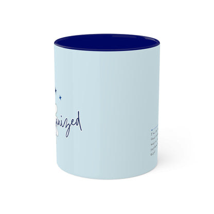 Blue Mug - Cozy . Creative . Bold . Organized
