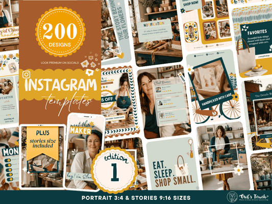MERCATEAL INSTAGRAM TEMPLATE BUNDLE - EDITION 1