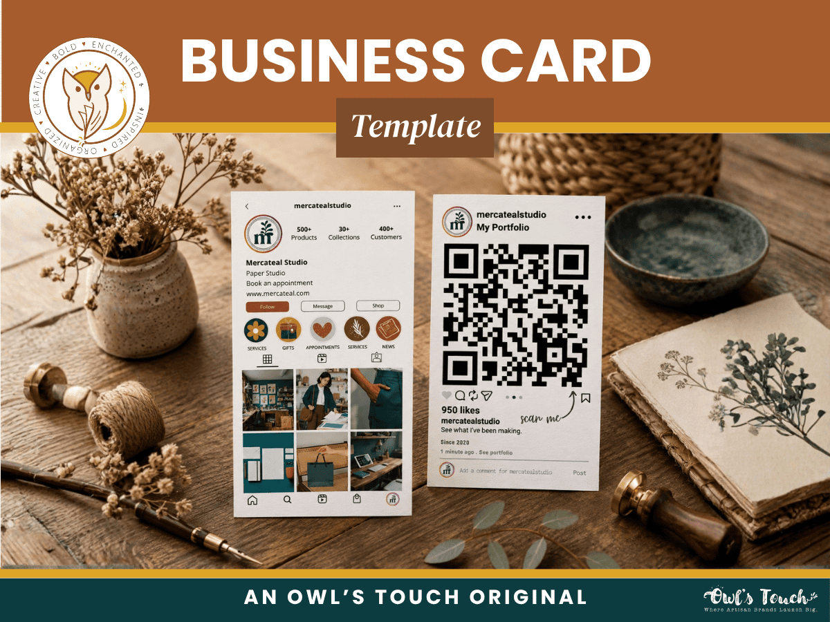 MERCATEAL INSTAGRAM FEED BUSINESS CARD
