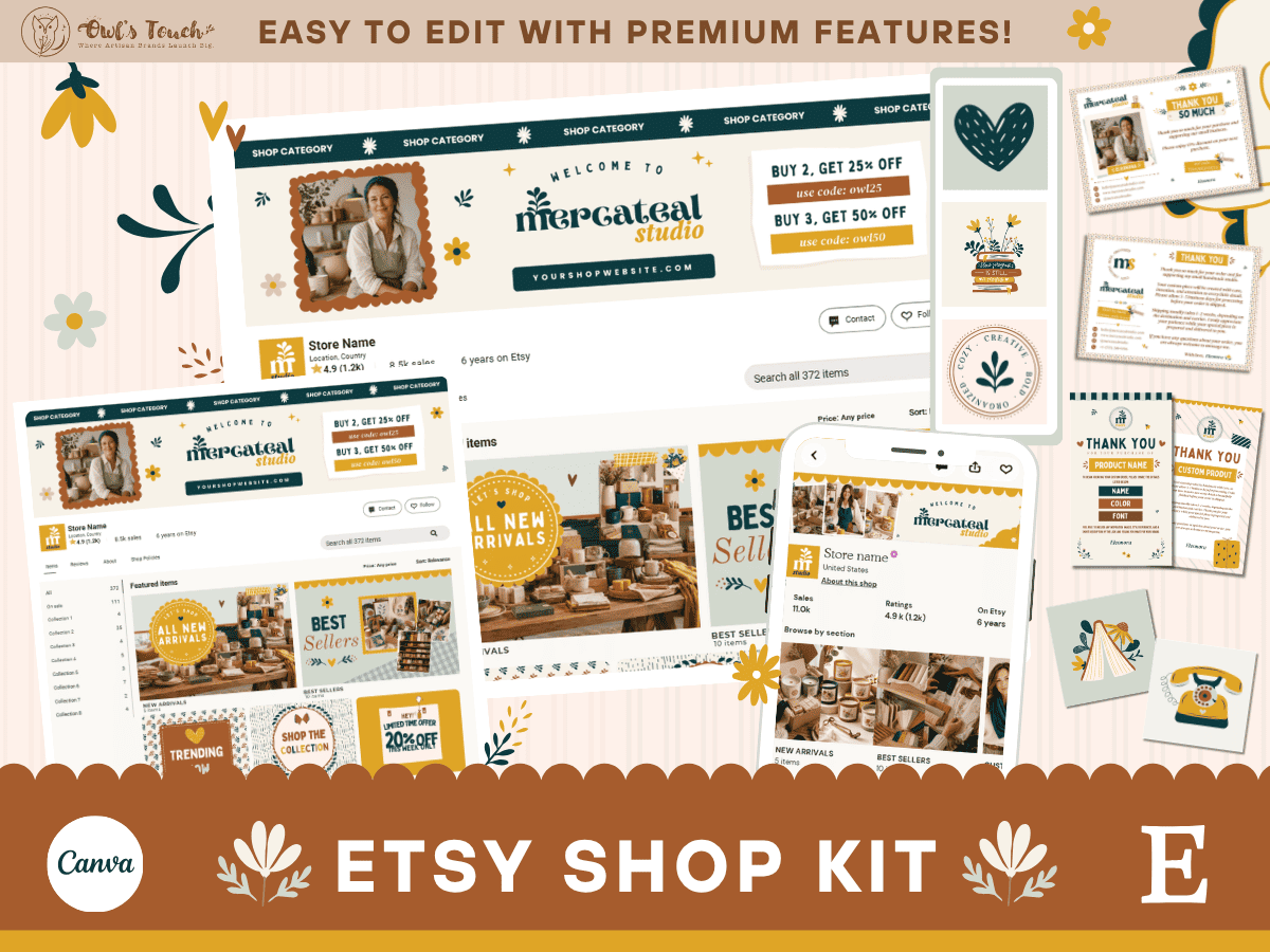 MERCATEAL ETSY SHOP KIT