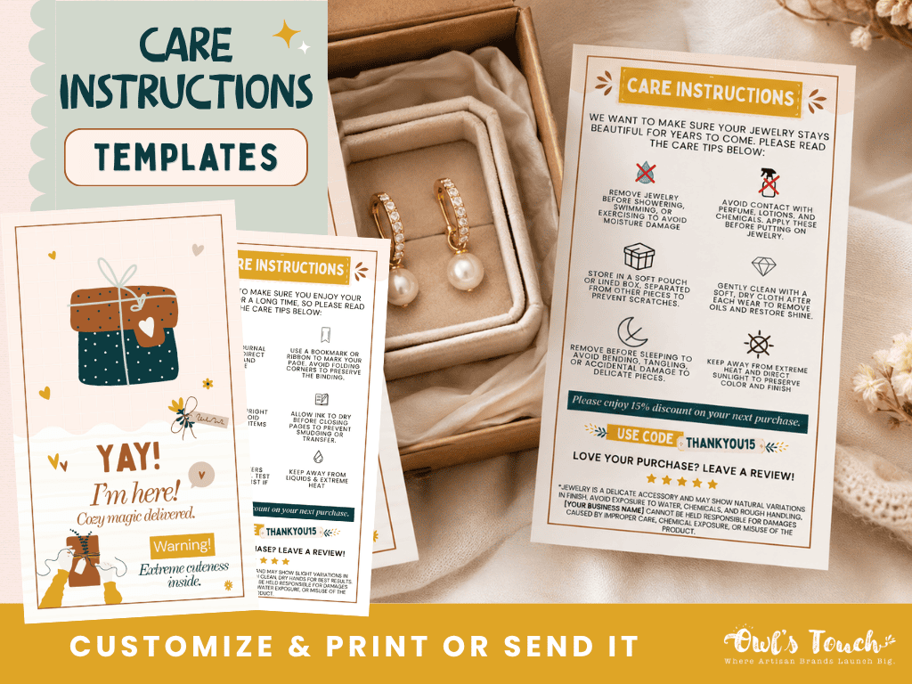 MERCATEAL CARE INSTRUCTIONS