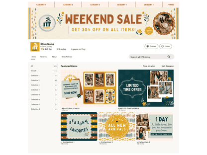 MERCATEAL ETSY SHOP KIT