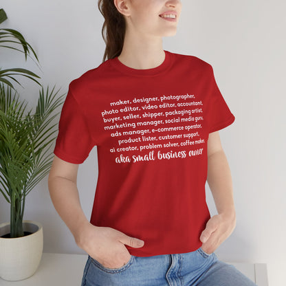 SMALL BIZ LIFE TEE FOR MAKERS