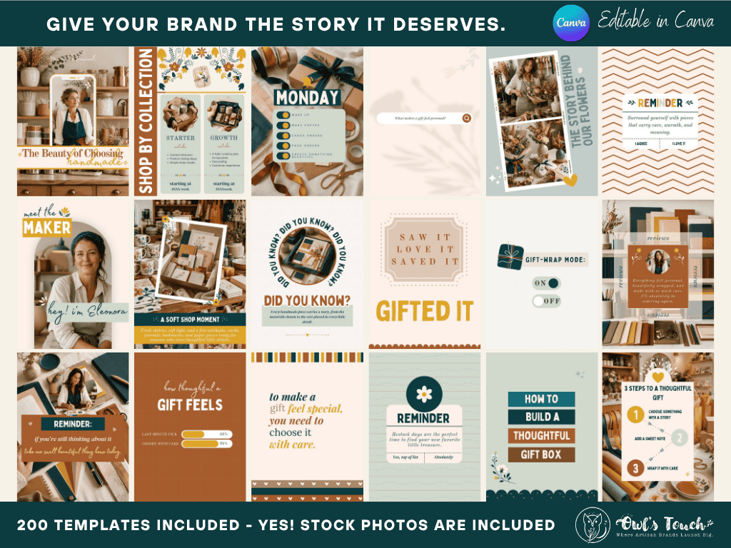 MERCATEAL INSTAGRAM TEMPLATE BUNDLE - EDITION 1