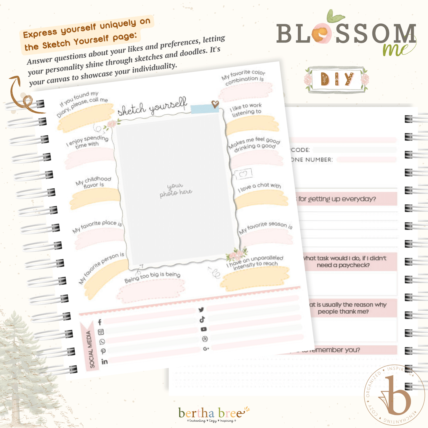 BLOSSOM ME DIARY ROSA BEBE