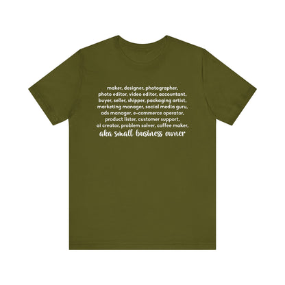 SMALL BIZ LIFE TEE FOR MAKERS