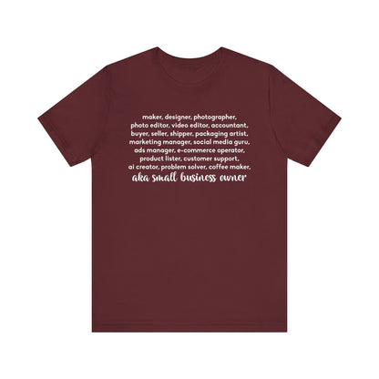 SMALL BIZ LIFE TEE FOR MAKERS