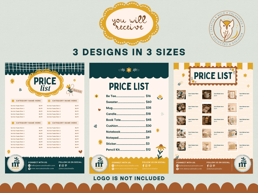 MERCATEAL PRICE LIST