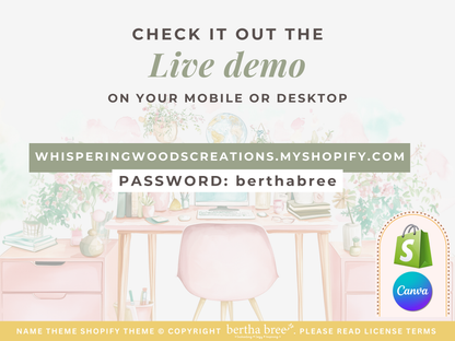 SHOPIFY THEME - Whispering Woods Creations