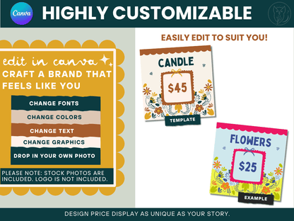 MERCATEAL PRICE DISPLAY CARDS