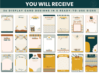 MERCATEAL DISPLAY CARDS