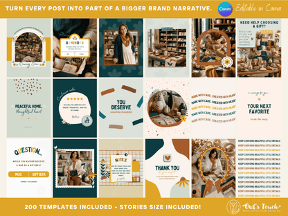 MERCATEAL INSTAGRAM TEMPLATE BUNDLE - EDITION 1