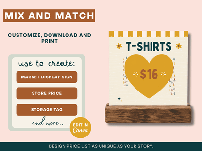 MERCATEAL PRICE DISPLAY CARDS