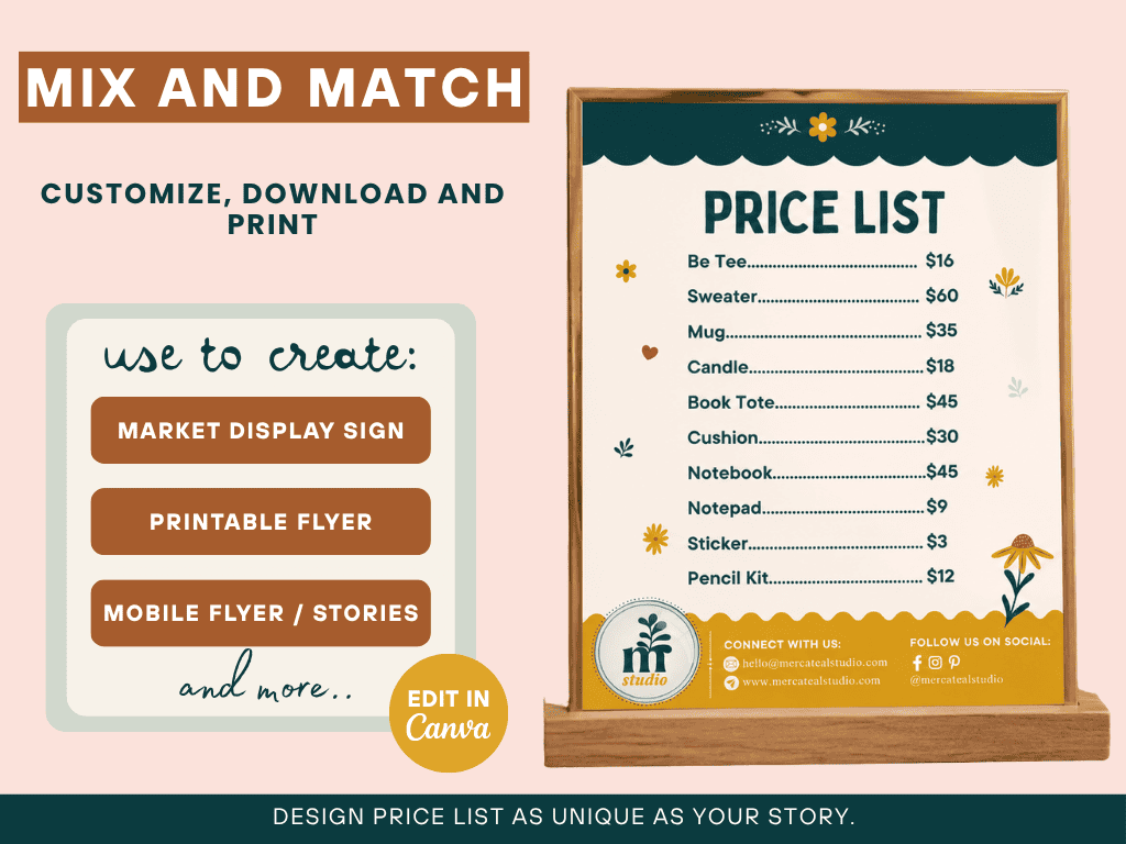 MERCATEAL PRICE LIST