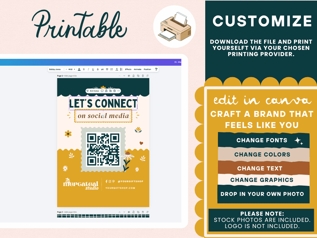 MERCATEAL SOCIAL MEDIA SIGN