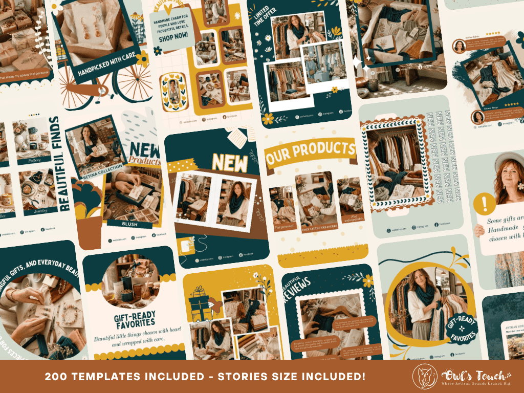 MERCATEAL INSTAGRAM TEMPLATE BUNDLE - EDITION 1