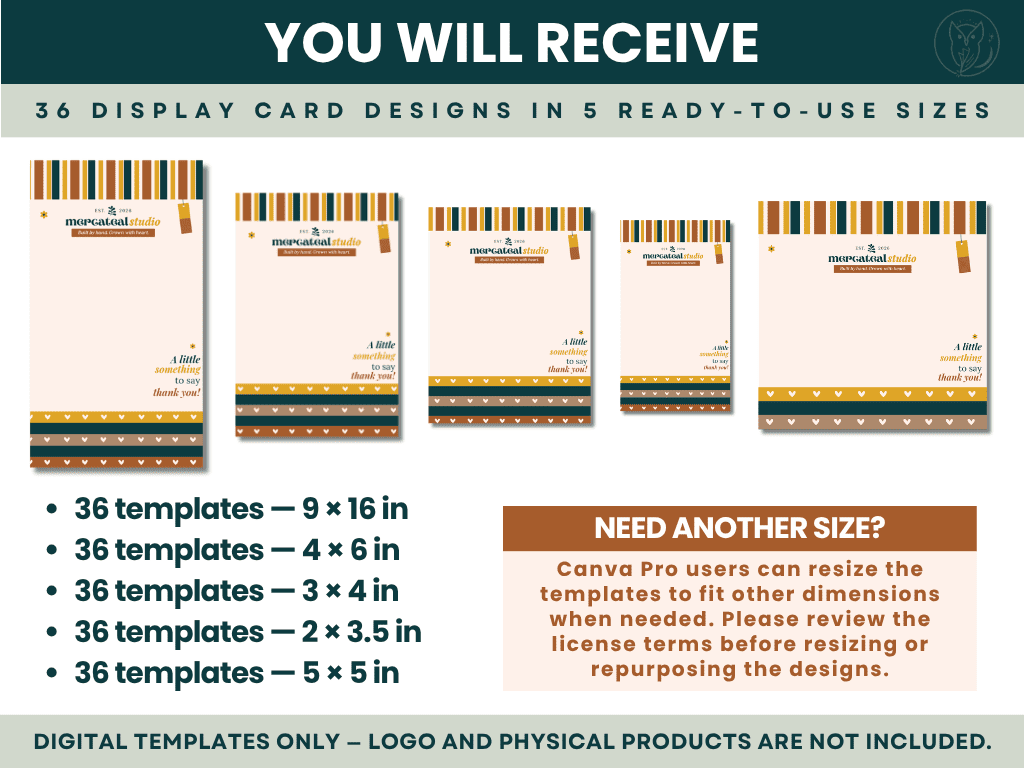 MERCATEAL DISPLAY CARDS
