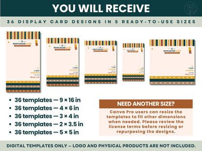 MERCATEAL DISPLAY CARDS