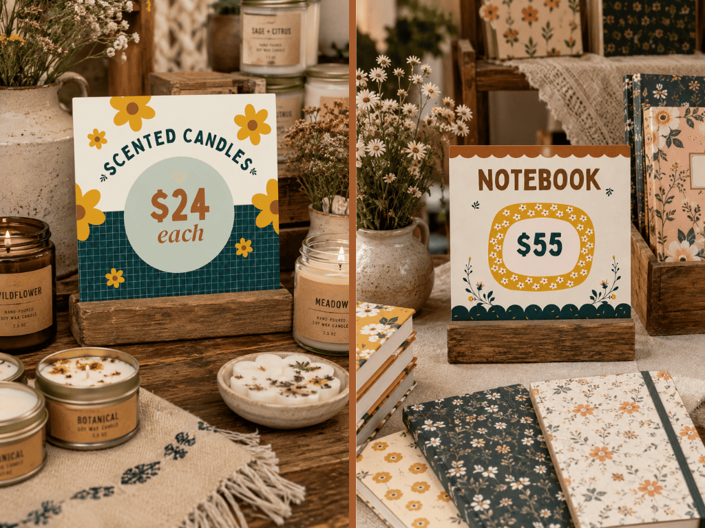 MERCATEAL PRICE DISPLAY CARDS