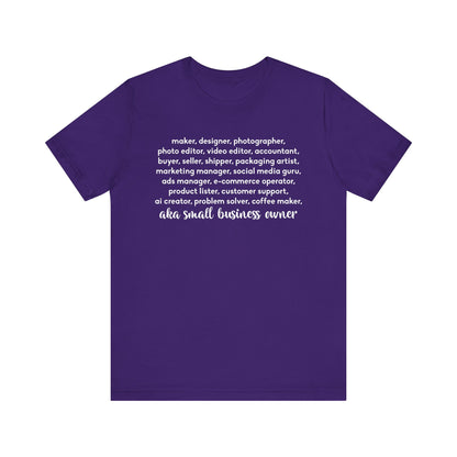 SMALL BIZ LIFE TEE FOR MAKERS