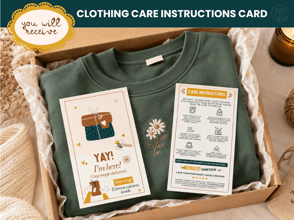 MERCATEAL CARE INSTRUCTIONS