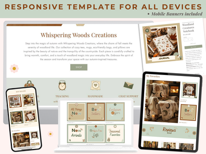 SHOPIFY THEME - Whispering Woods Creations
