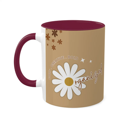 Brown Mug - Cozy . Creative . Bold . Organized