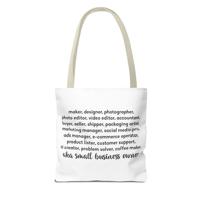 SMALL BIZ LIFE TOTE BAG - MAKER