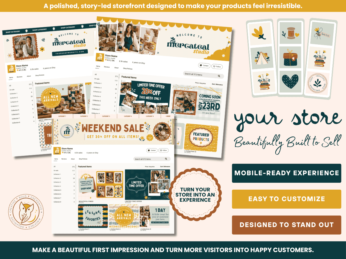 MERCATEAL ETSY SHOP KIT