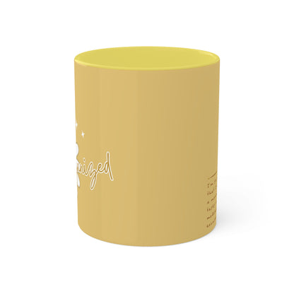 YELLOW Mug - Cozy . Creative . Bold . Organized