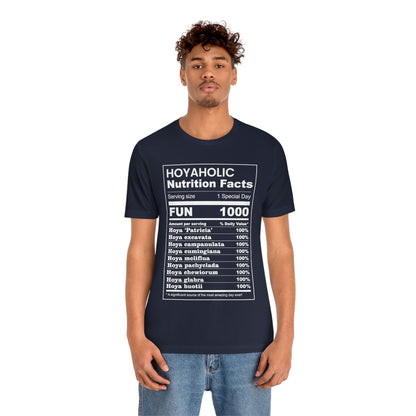 HOYAHOLIC NUTRITION FACTS SHORT SLEEVE TEE